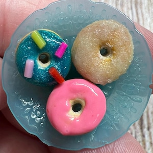 Handmade Clay Donut Plate Magnet