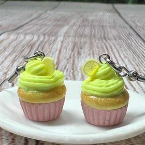 assorted styles cupcake earrings, cupcake food earrings, food jewelry