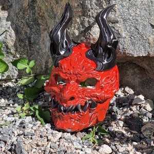 SAMURAI DEAMON face mask 3d printed