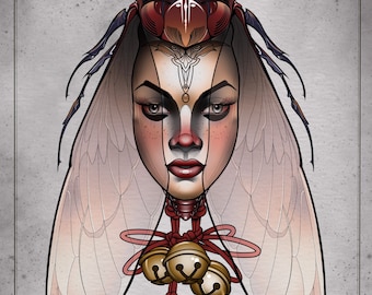 Neo traditional art tattoo print