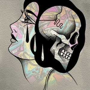 Traditional tattoo art print