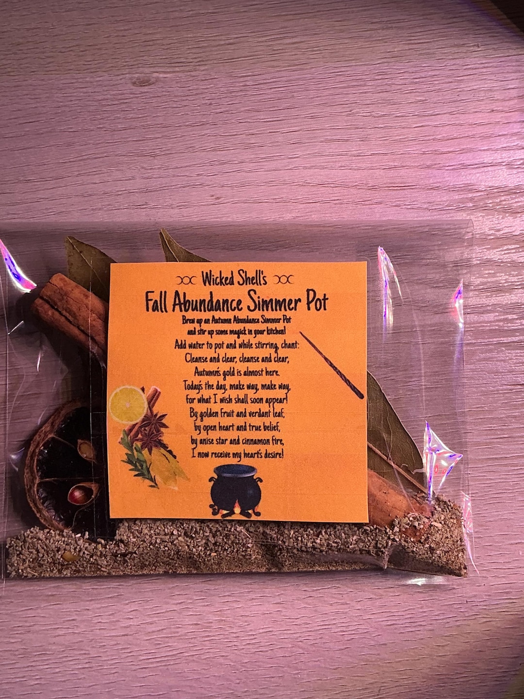 Wicked Shell Wicked Shell’s Fall Abundance Mini Simmer Pot Potpourri - Etsy