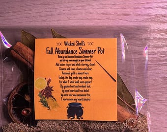 Wicked Shell’s Fall Abundance Mini Simmer Pot Potpourri
