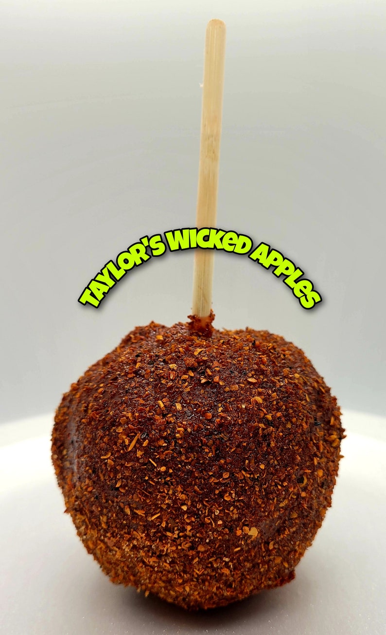 Chamoy Pulparindo, Tajin Candy Apple, Mexican Inspired Gourmet Candy Apple image 3