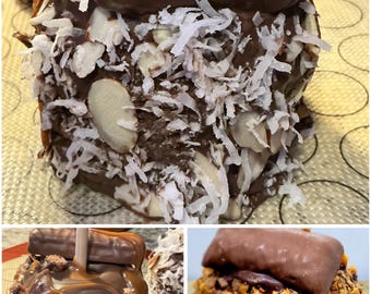 Gourmet-Candy Bar Candy Äpfel: Dekadente Karamell-Erfrischung