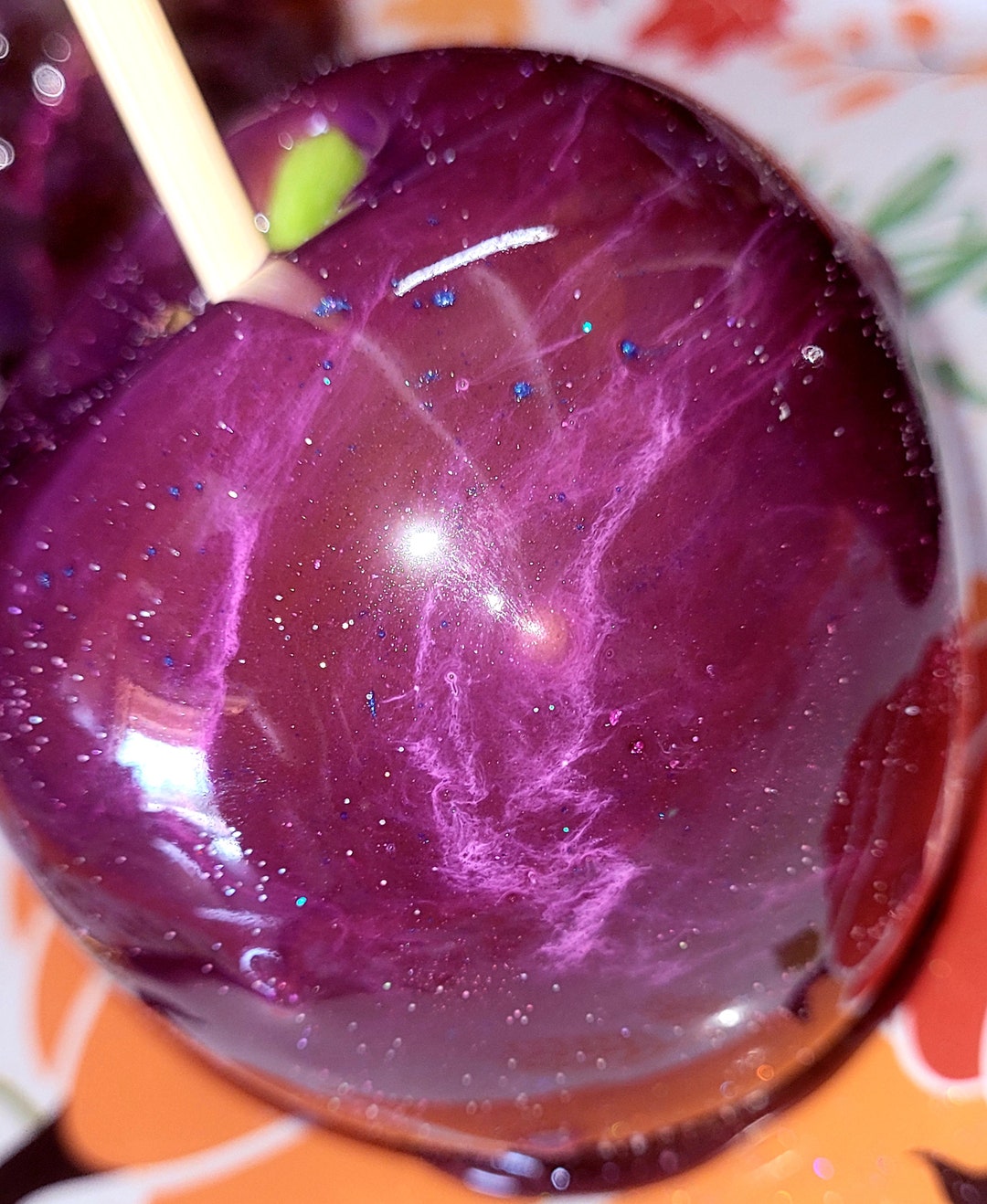 Galaxy Grape Candy Apples, Edible Gifts Etsy