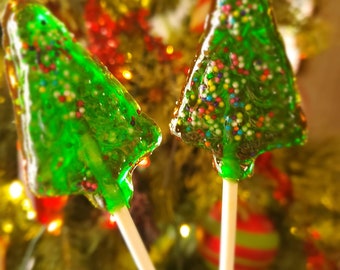 Old Fashioned Candy Christmas Tree Lollipops