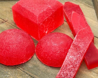 Crystal Candy | Cherry Raspberry Rhodolite | Handmade Kohakutou | Crunchy ASMR Candy