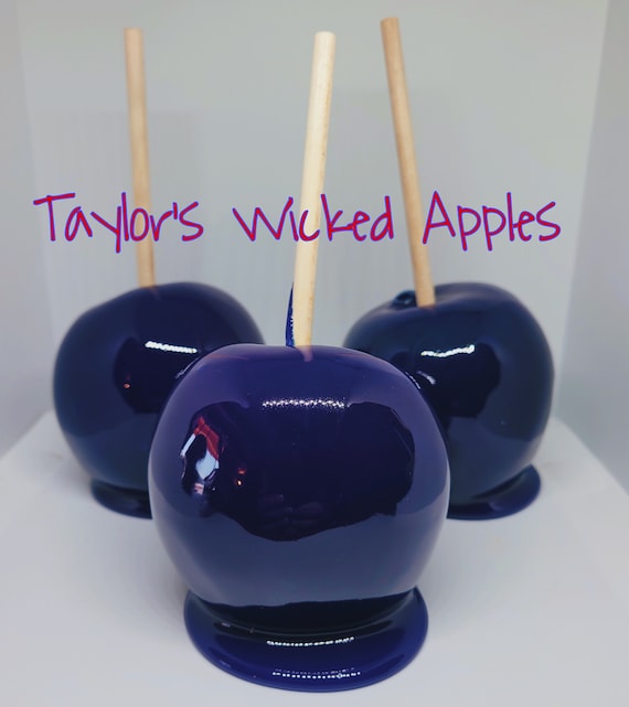 Blueberry Candy Apples Old Fashioned Candy Apples Party Etsy