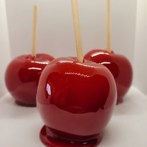 Shiney Old Fashioned Candy Apples-Carnival and Fair style candy apples, Taffy apples, Candy Apple image 1