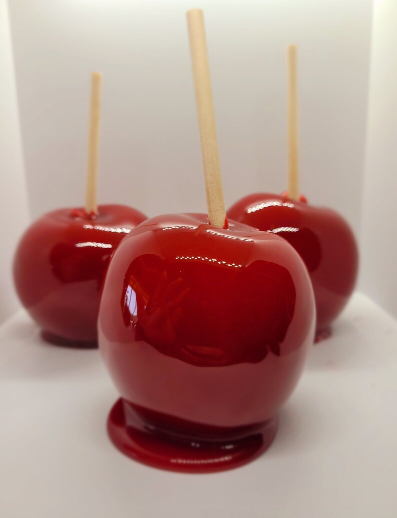 Shiney Old Fashioned Candy Apples-Carnival and Fair style candy apples, Taffy apples, Candy Apple image 1