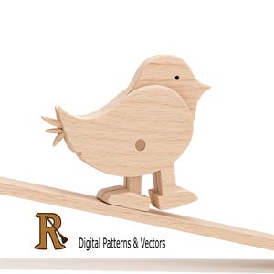 Ramp walker Little Chicken patterns and vectors ,DIY Patterns for Scroll saw or CNC machines