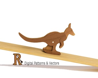 Kangaroo wooden Ramp toy vectors and Pdf Patterns