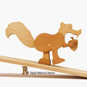 Eichhörnchen Ramp Walker Spielzeug DIY Pläne und Vektoren