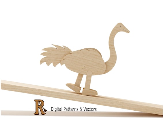 Plans de jouets de rampe de bricolage autruche Guide de montage et