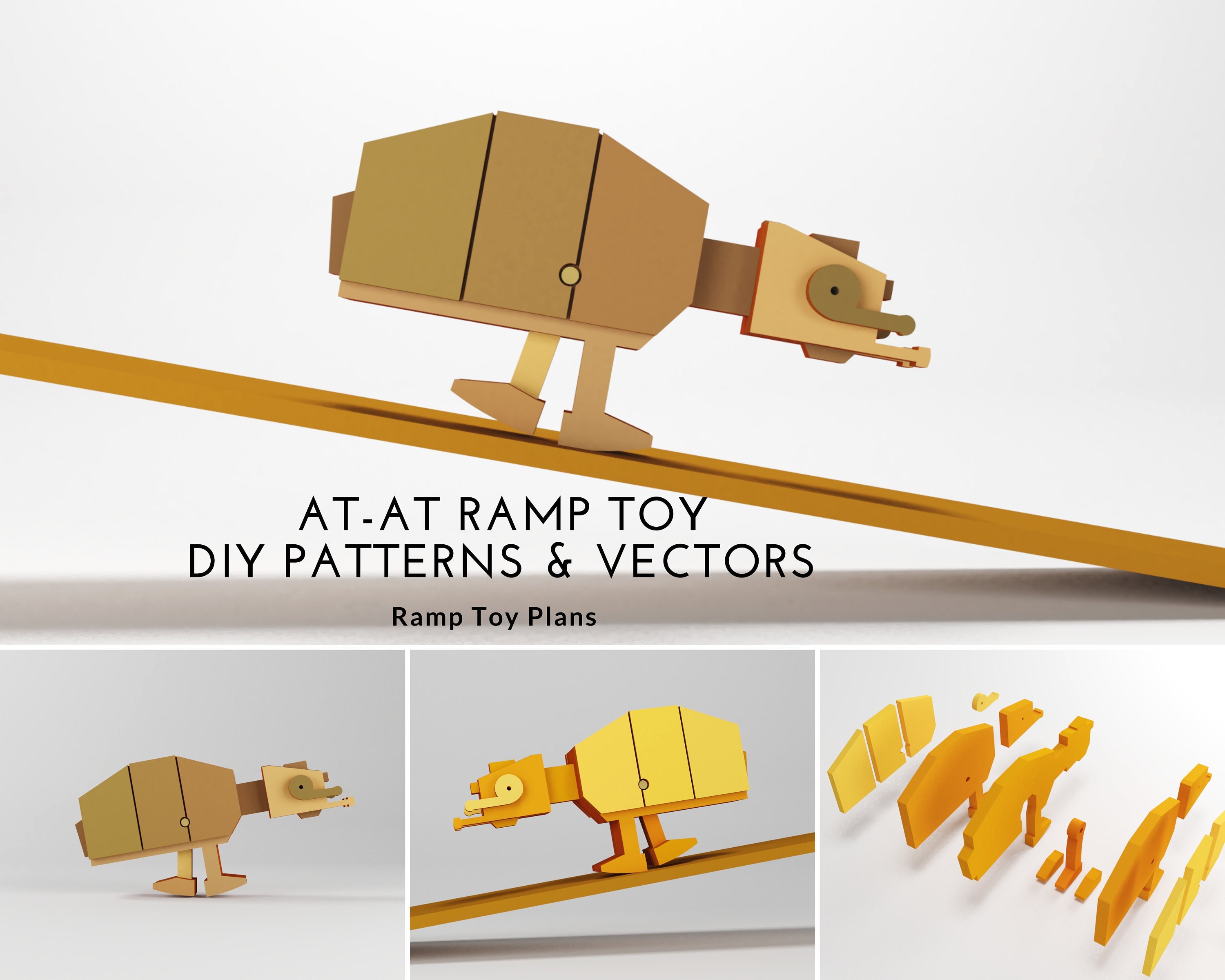 AT AT Ramp Walker Patterns and Vectors for Scroll Saw and - Etsy