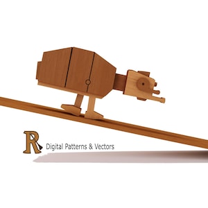 AT - AT Ramp Walker Patterns and vectors, for scroll saw and Cnc machines
