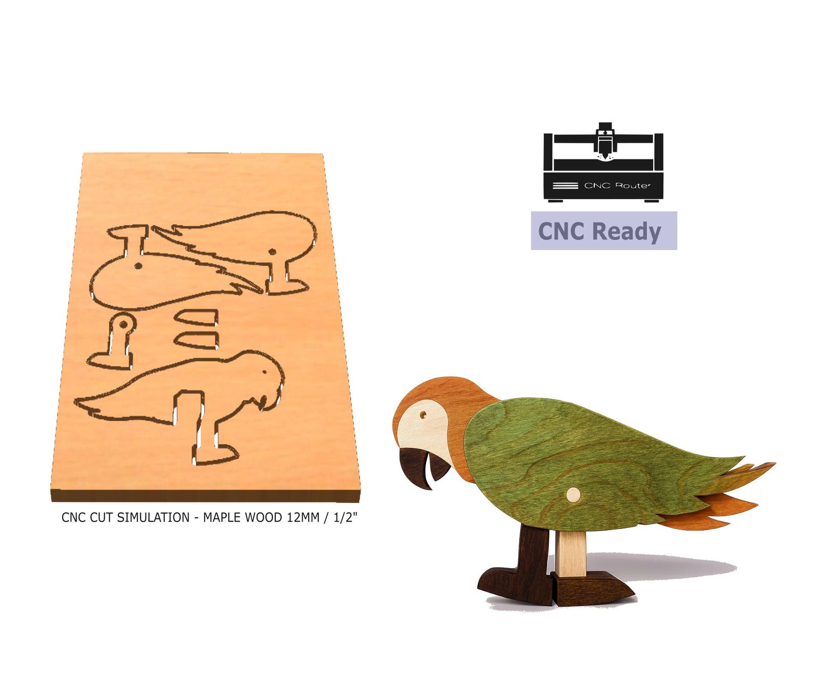 Ramp Walker Toy Patterns , Parrot Ramp Toy, Pdf Patterns for Scroll Saw ...