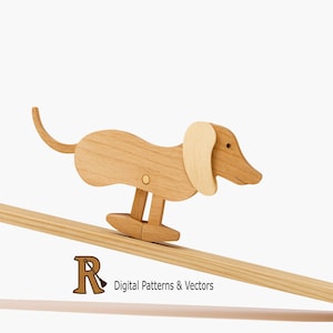 Dachshund Dog Ramp walker toy Patterns And Assembly guide