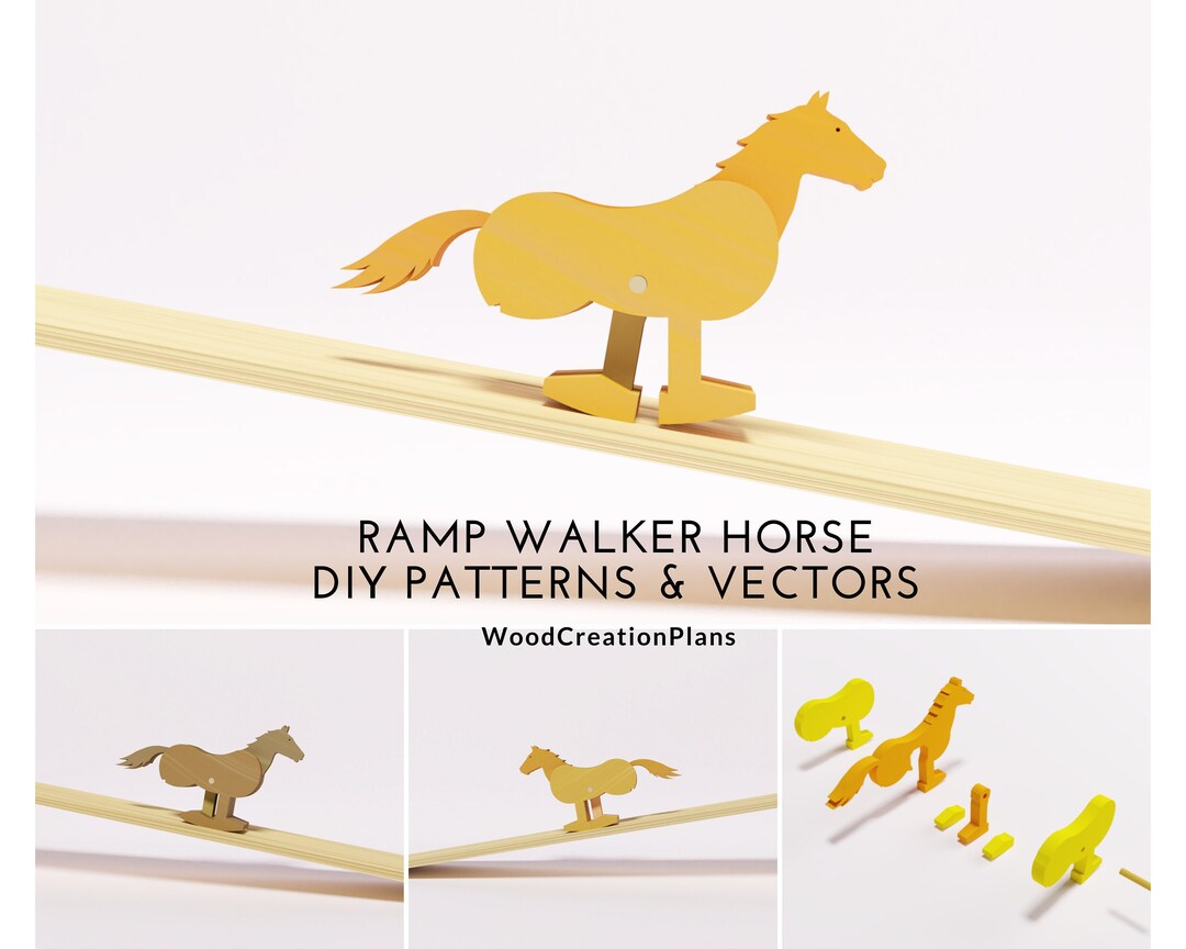 Horse Ramp Walker Toy DIY Patterns and Assembly Guide - Etsy