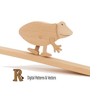 DIY Frog Ramp Walker Spielzeug Muster und Vektoren