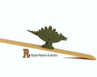 Dinosaur Ramp walker toy patterns - Stegosaurus