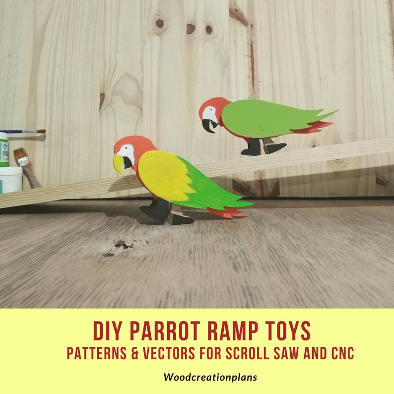 Ramp walker toy patterns Parrot Ramp toy Pdf patterns for | Etsy