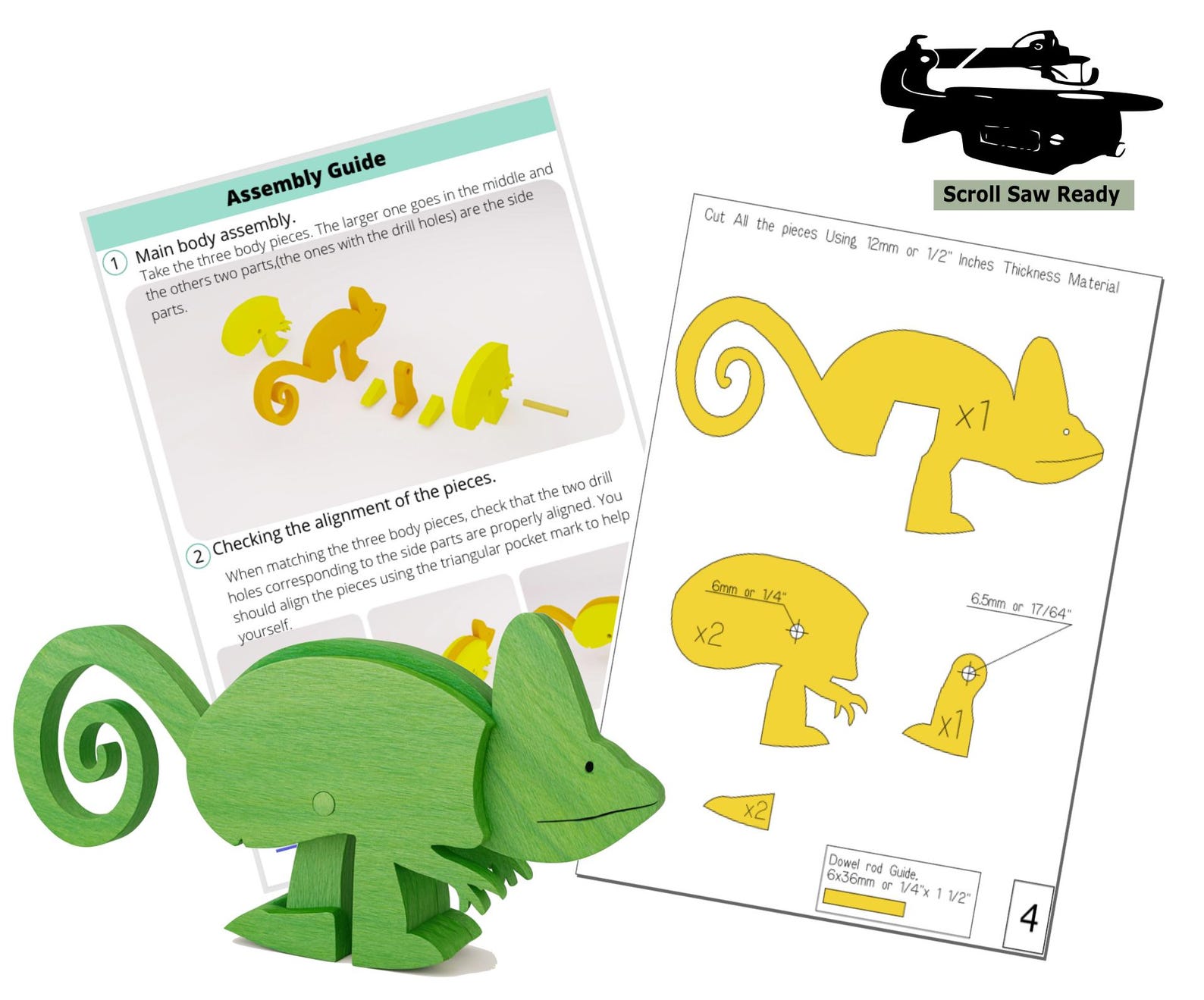 Pdf Ramp Toy Pattern Ramp Walker Toy, Wooden Toy Patterns, DIY Ramp Toy Plans, DIY Wooden ...