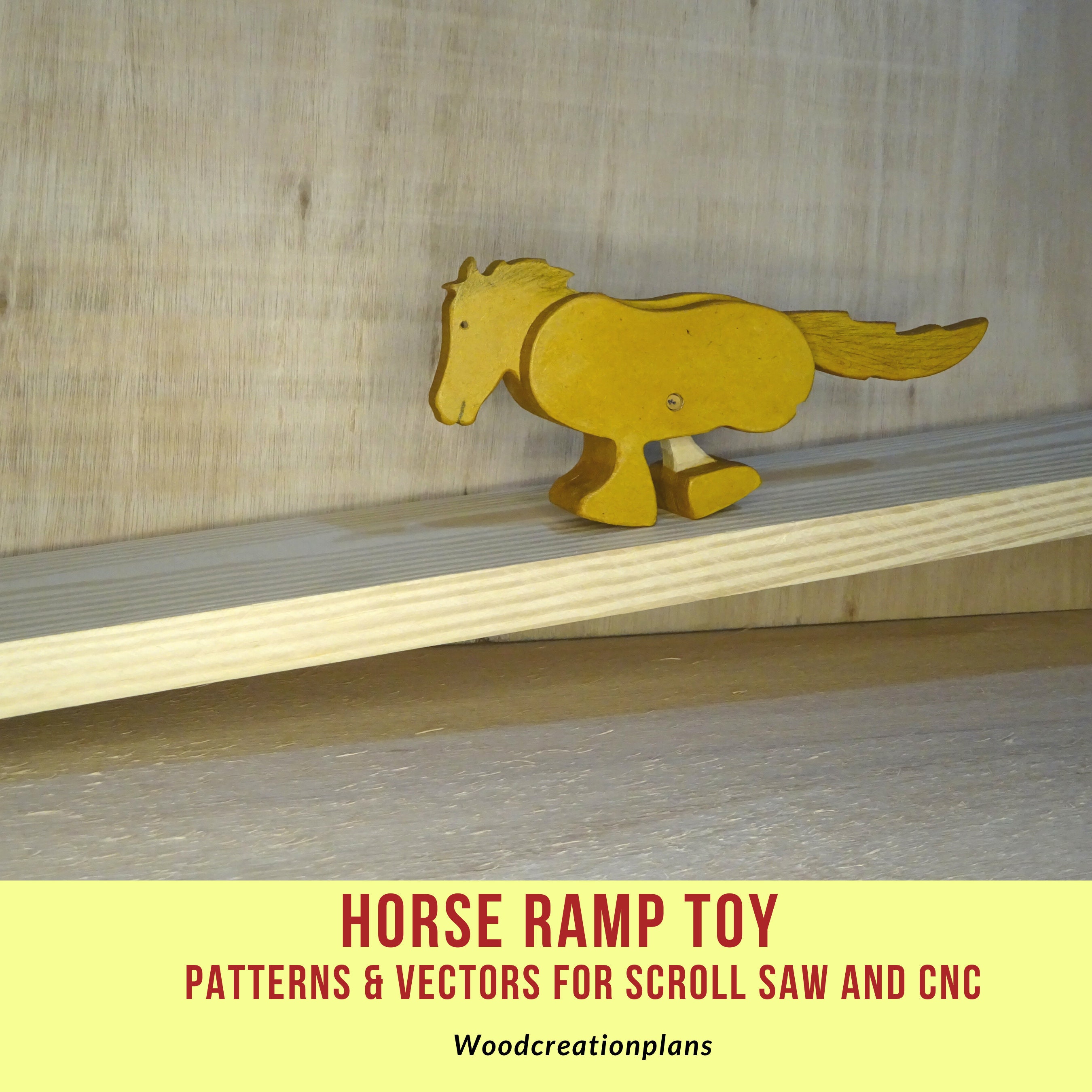 Horse Ramp walker Toy DIY Patterns and Assembly guide Etsy