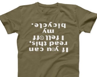 Funny Cycling T-Shirt: If You Can Read This I Fell Off
