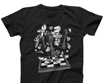 Chess Graphic T-Shirt: Soft Cotton Tee for Chess Players