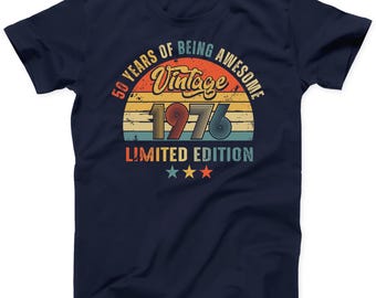 1976 Vintage T-Shirt: 50th Birthday Limited Edition Gift