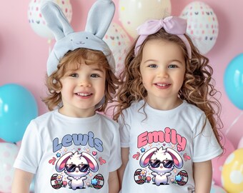 Personalized Easter Bunny Kids T-shirt
