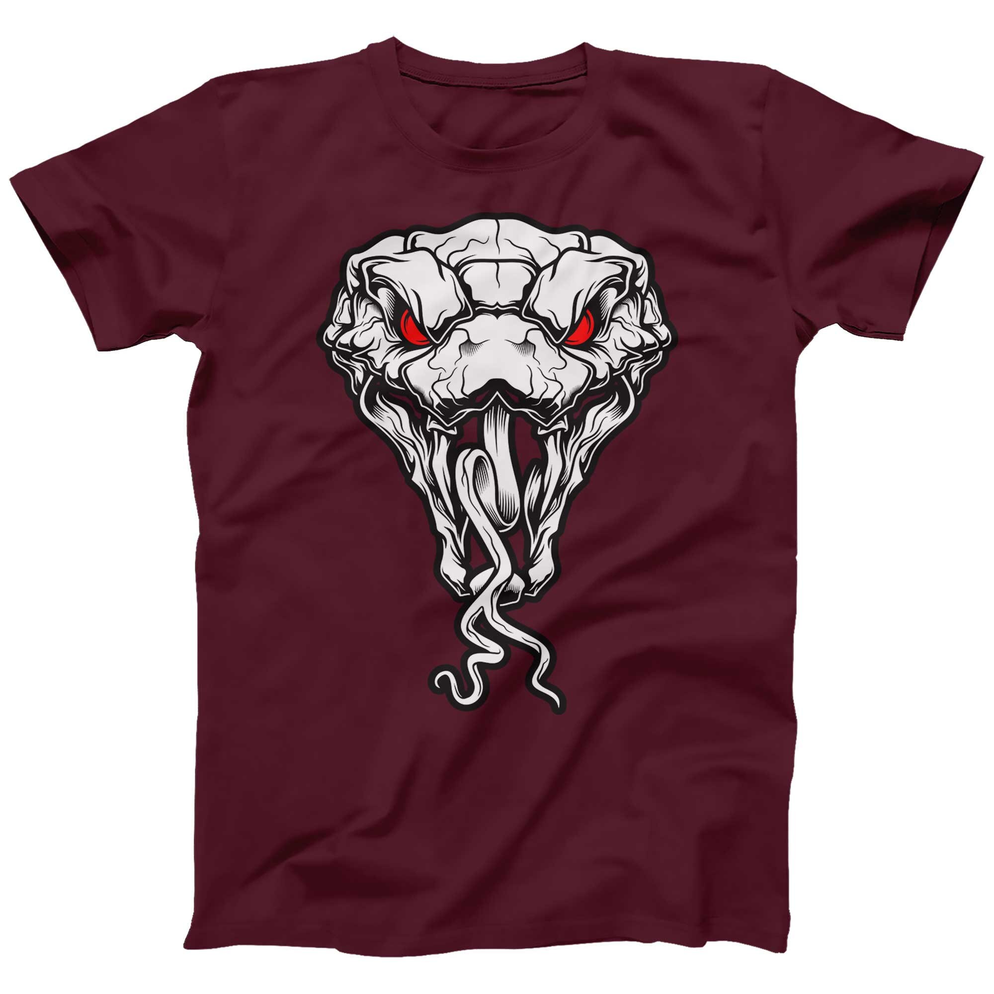 【KOOLOSET】Snake Unique Half Shirt DT-1310 Figure 8 Snake T Blk/ White - Jeff Deegan Designs