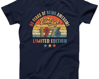 1976 Vintage T-Shirt: 50th Birthday Limited Edition Gift
