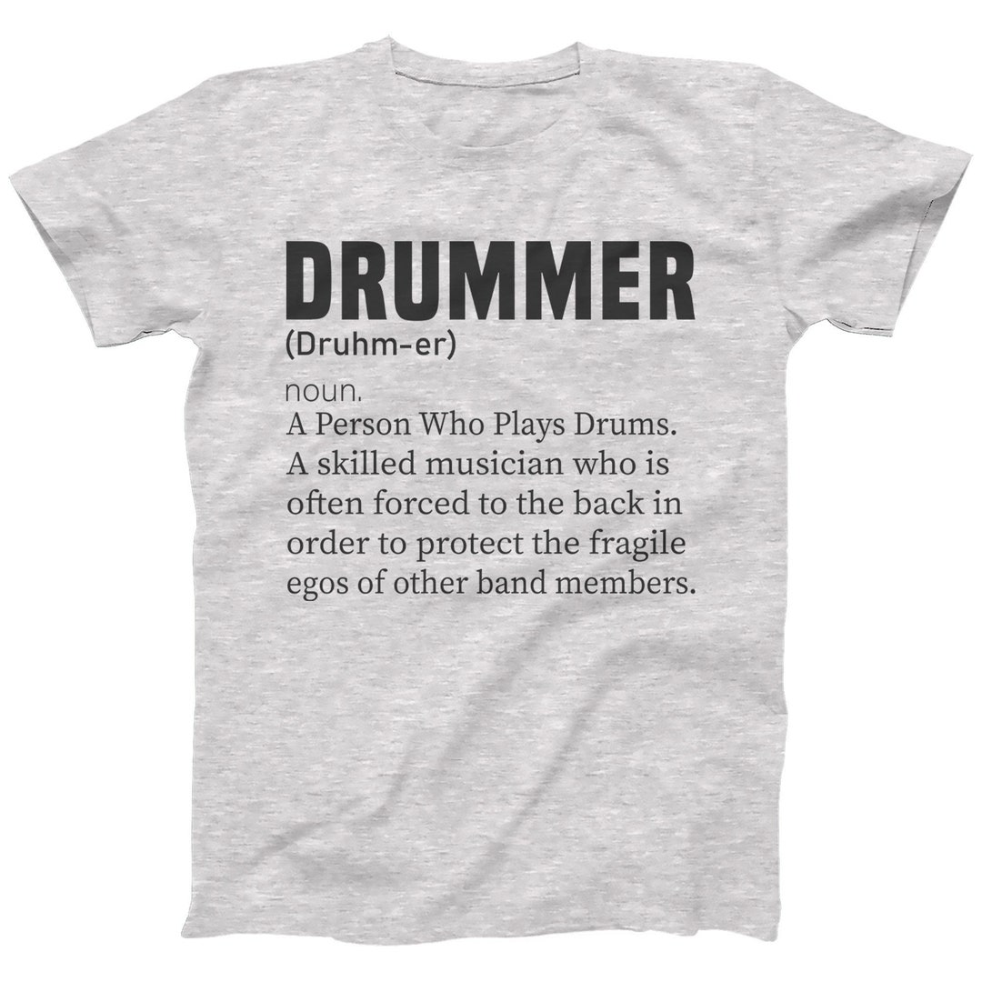 Drummer Men's Funny Definition Tshirt Percussion Etsy