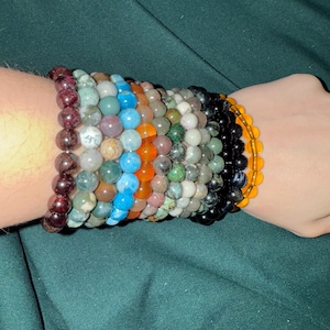 Real Crystal Bracelets, Hand Made Crystal Beaded Bracelets, Healing Bracelets, For Women, For Men,