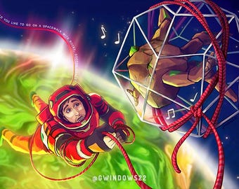 Spacewalk - A5 Print