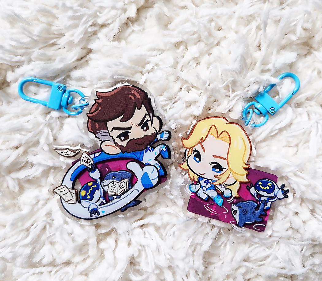Jeff and Friends! [part 2] - Acrylic Keychains (rivals) - Etsy