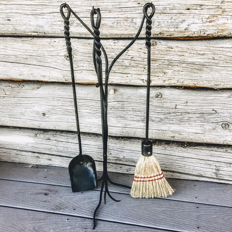 Unique Hand Fireplace Tool Set Made From Repurposed Etsy