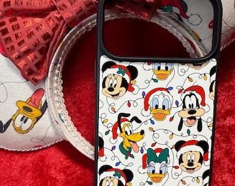 Mouse friends Christmas lights MagSafe phone case