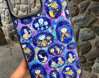 Button eyes phone case