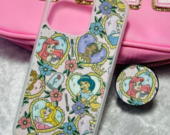 Princess tattoo hearts phone case ( phone grips sold separately)