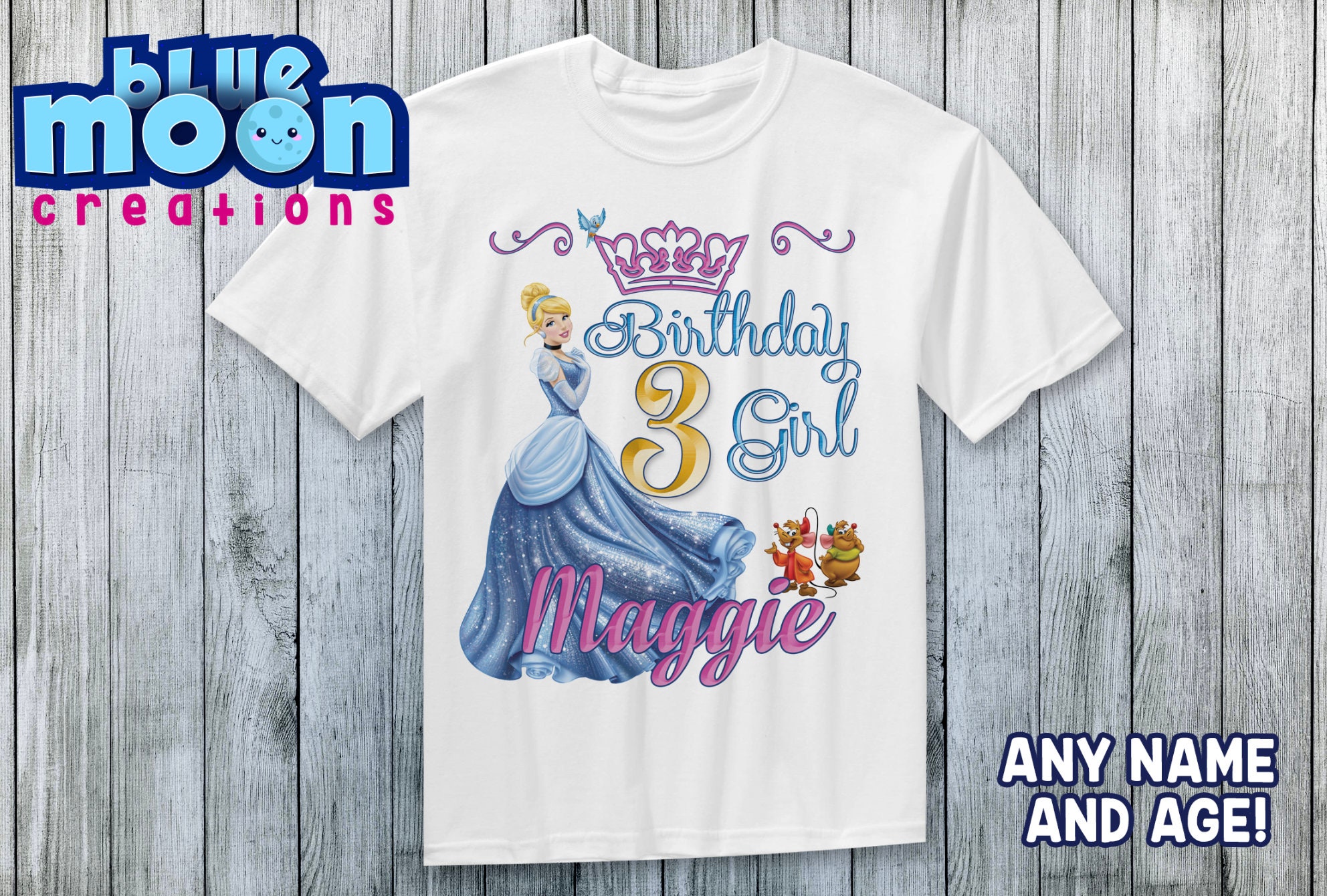 Princess Cinderella Birthday Shirt 