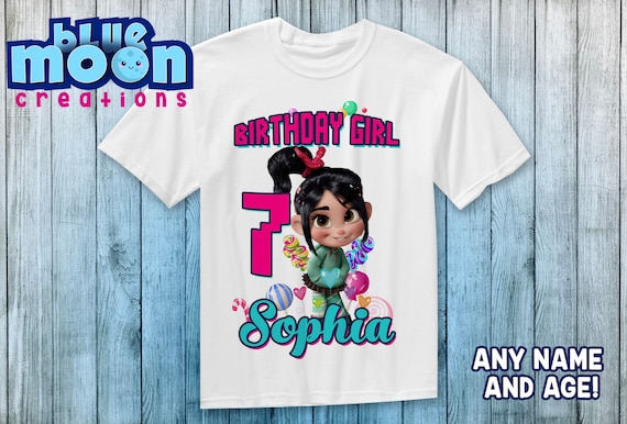 vanellope birthday shirt