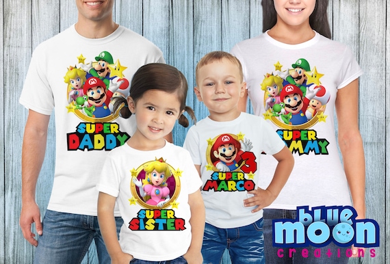 Super Mario Birthday Shirt Super Mario 