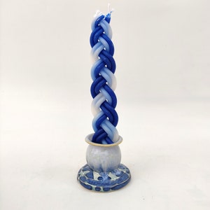 Havdalah candle holder, Ceramic candle holder, Judaica candle holder