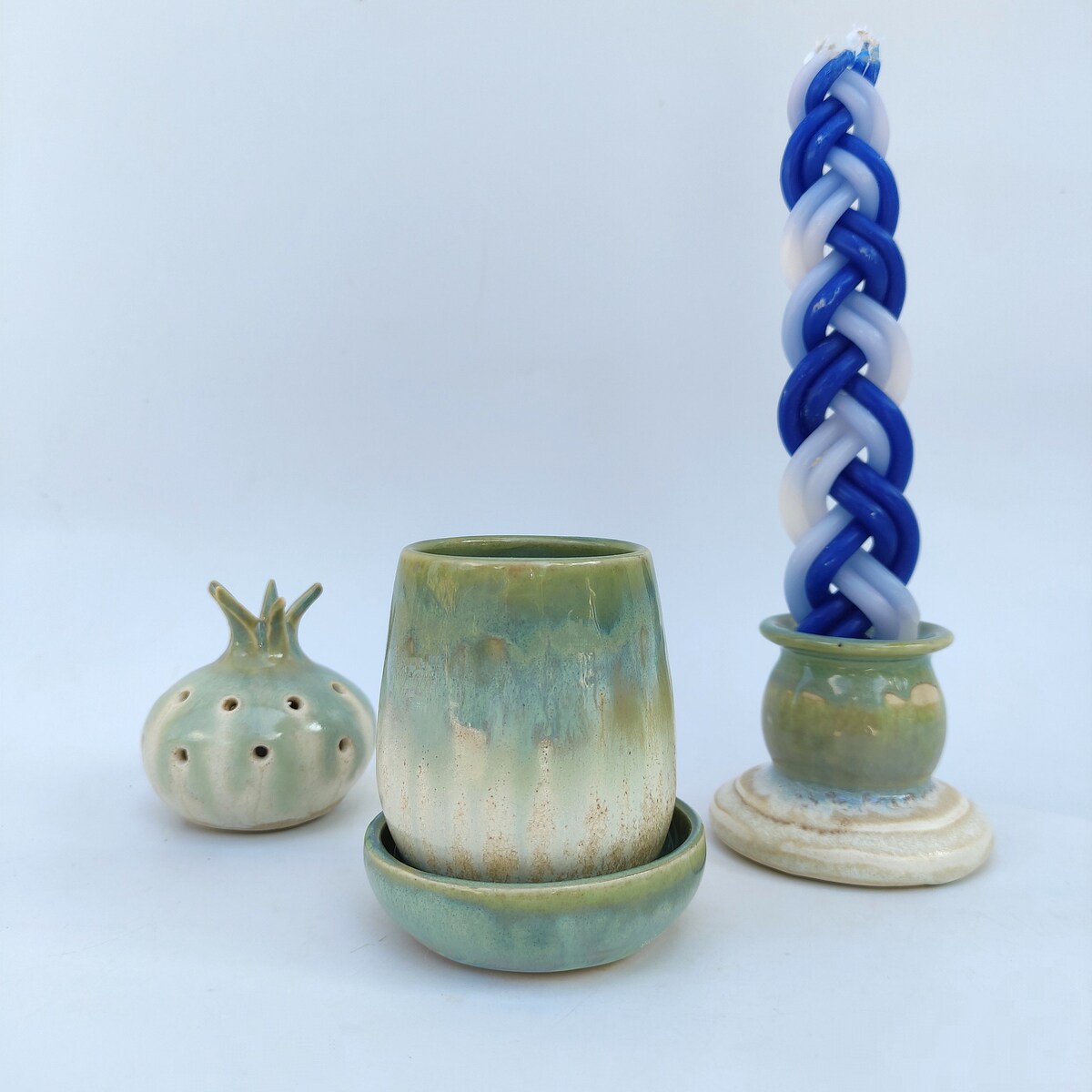 Havdalah Set, Kiddush Cup, Besamim Box and Candle Holder - Etsy