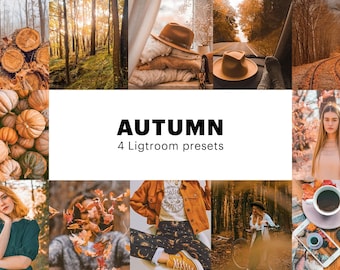 4 Autumn Lightroom presets - Instagram Filters - Instagram presets - Lightroom Presets - Lightroom Filters - Autumn presets - Autumn filters