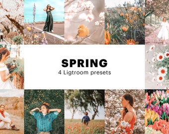 4 Spring Lightroom presets - Instagram Filters - Instagram presets - Lightroom Presets - Lightroom Filters - Spring presets - Spring filters